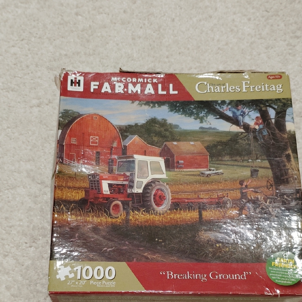 Source Unknown Farmall Puzzle - Red and Green